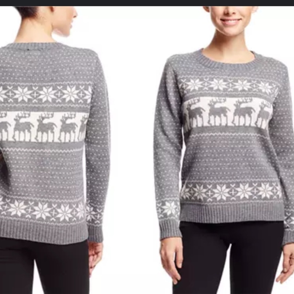 POL Nordic Reindeer Sweater